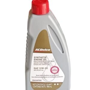 ACEITE ACDELCO SYNTHETIC MOTOR OIL SAE 10W 30 LITRO DORADO