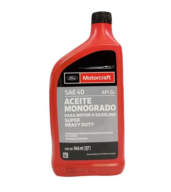 ACEITE MOTORCRAFT MONOGRADO SAE 40 LITRO