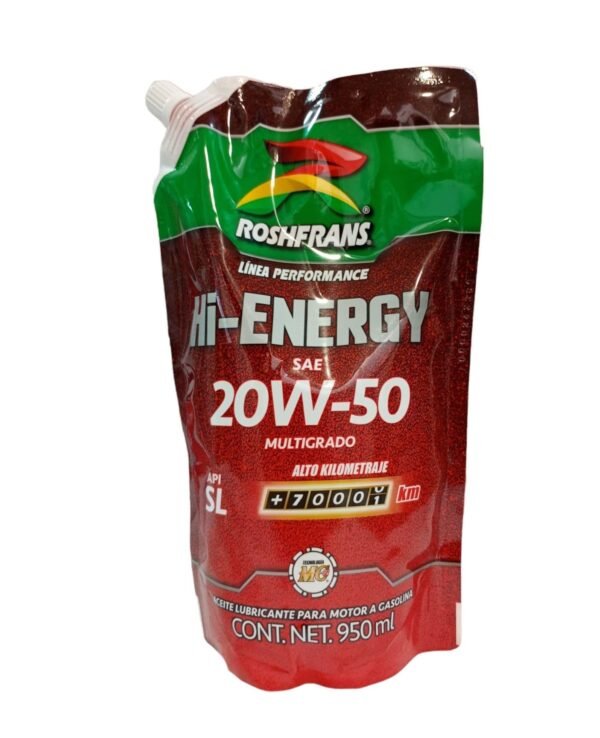 ACEITE ROSHFRANS HI ENERGY SAE 20W 50 BOLSA