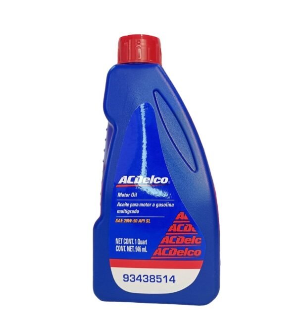 ACEITE ACDELCO MOTOR OIL MULTIGRADO SAE 20W 50 LITRO